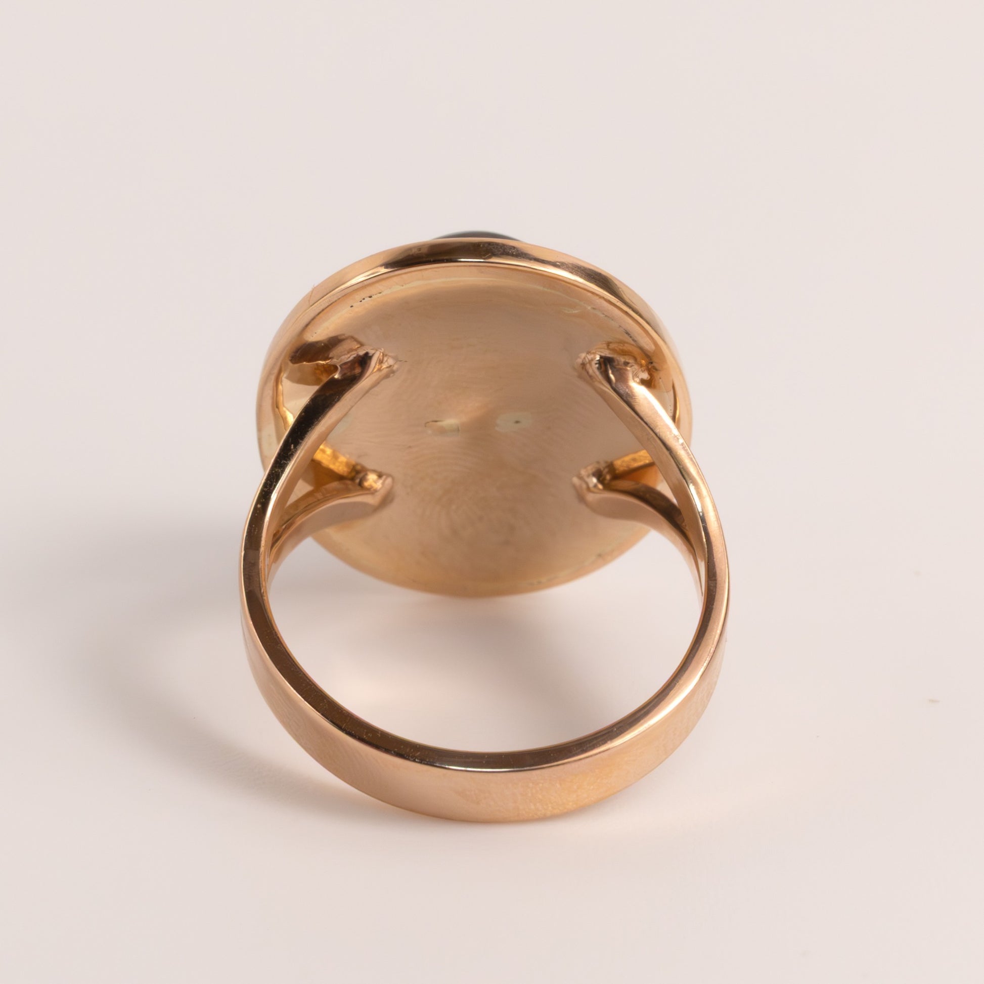 14KRG & YG Tiger's Eye Ring