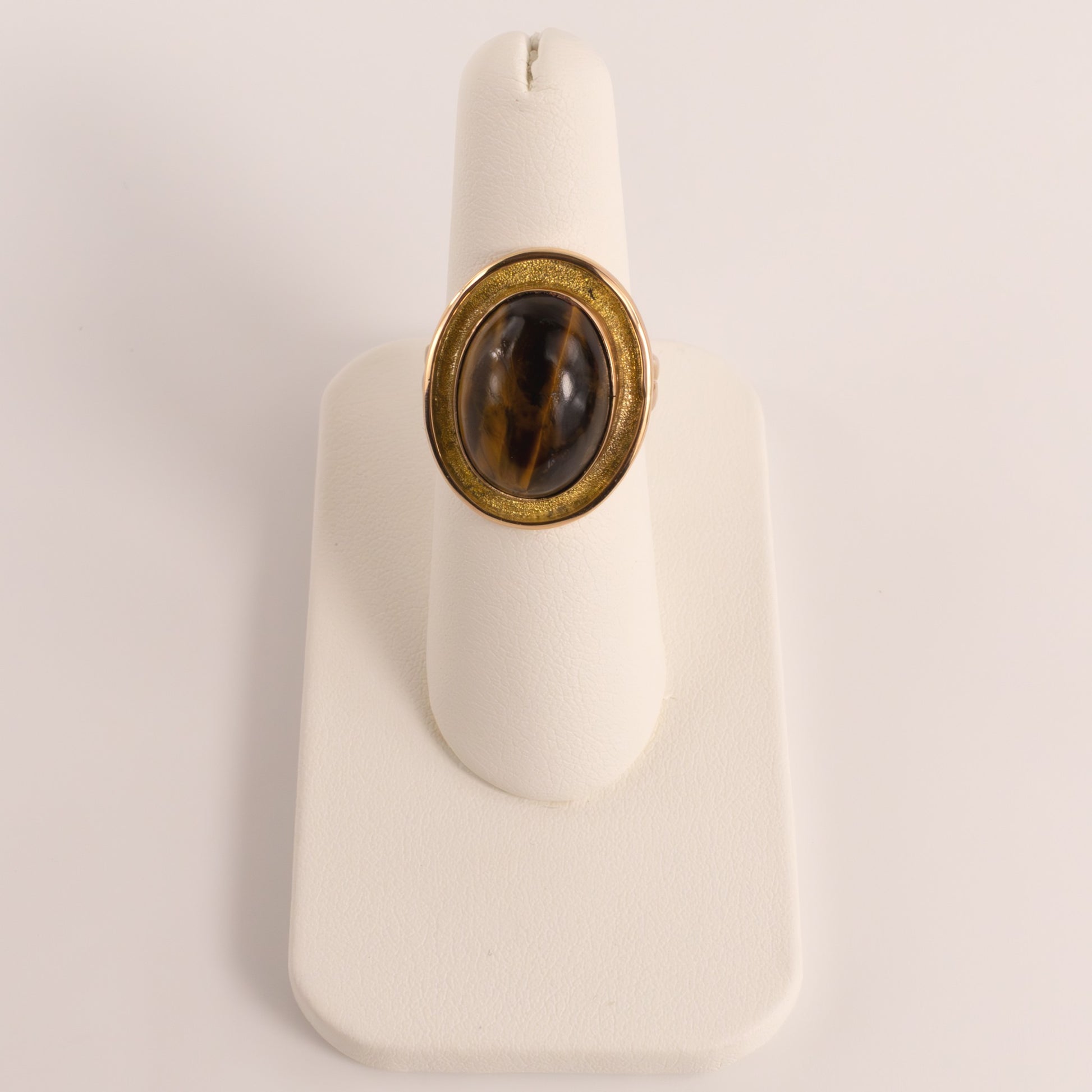 14KRG & YG Tiger's Eye Ring