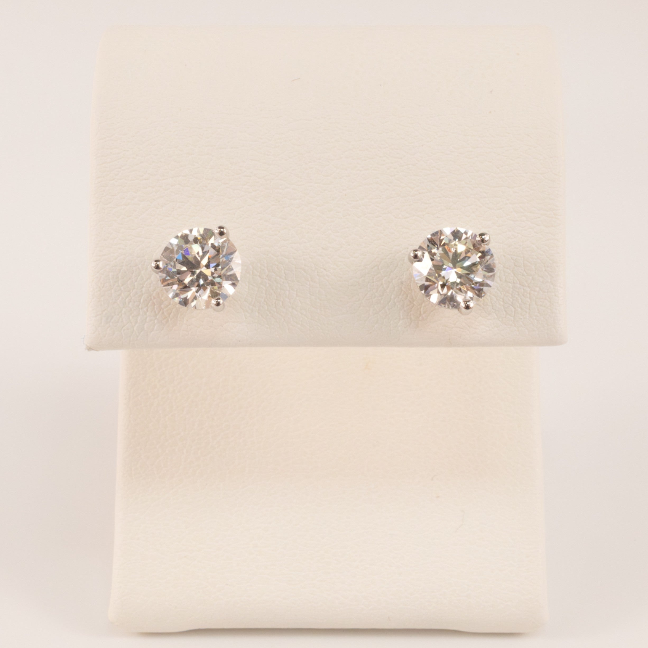 14KWG Lab Grown Diamond 2.04cttw Stud Earrings