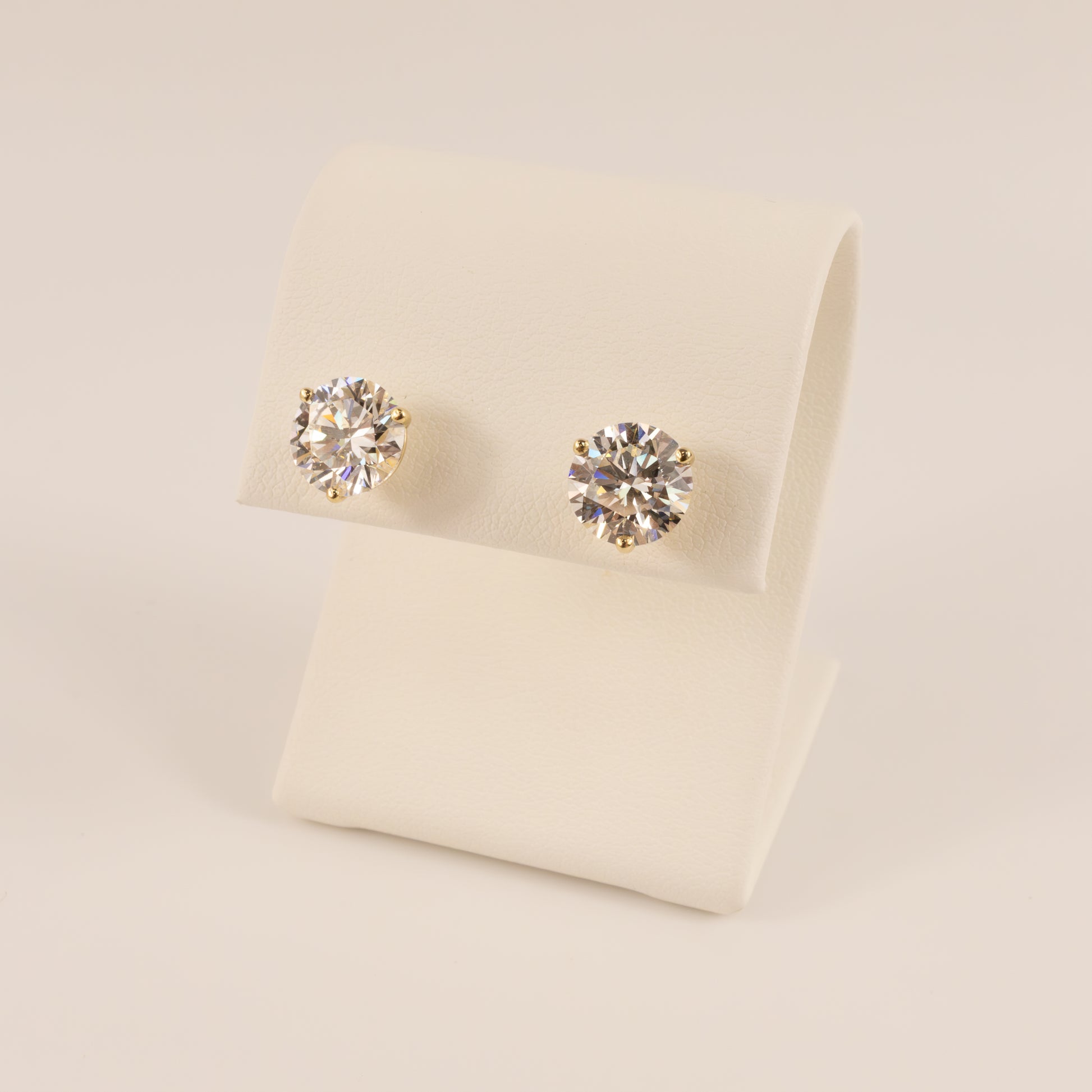 14KYG Lab Grown Diamond 4.03cttw Stud Earrings