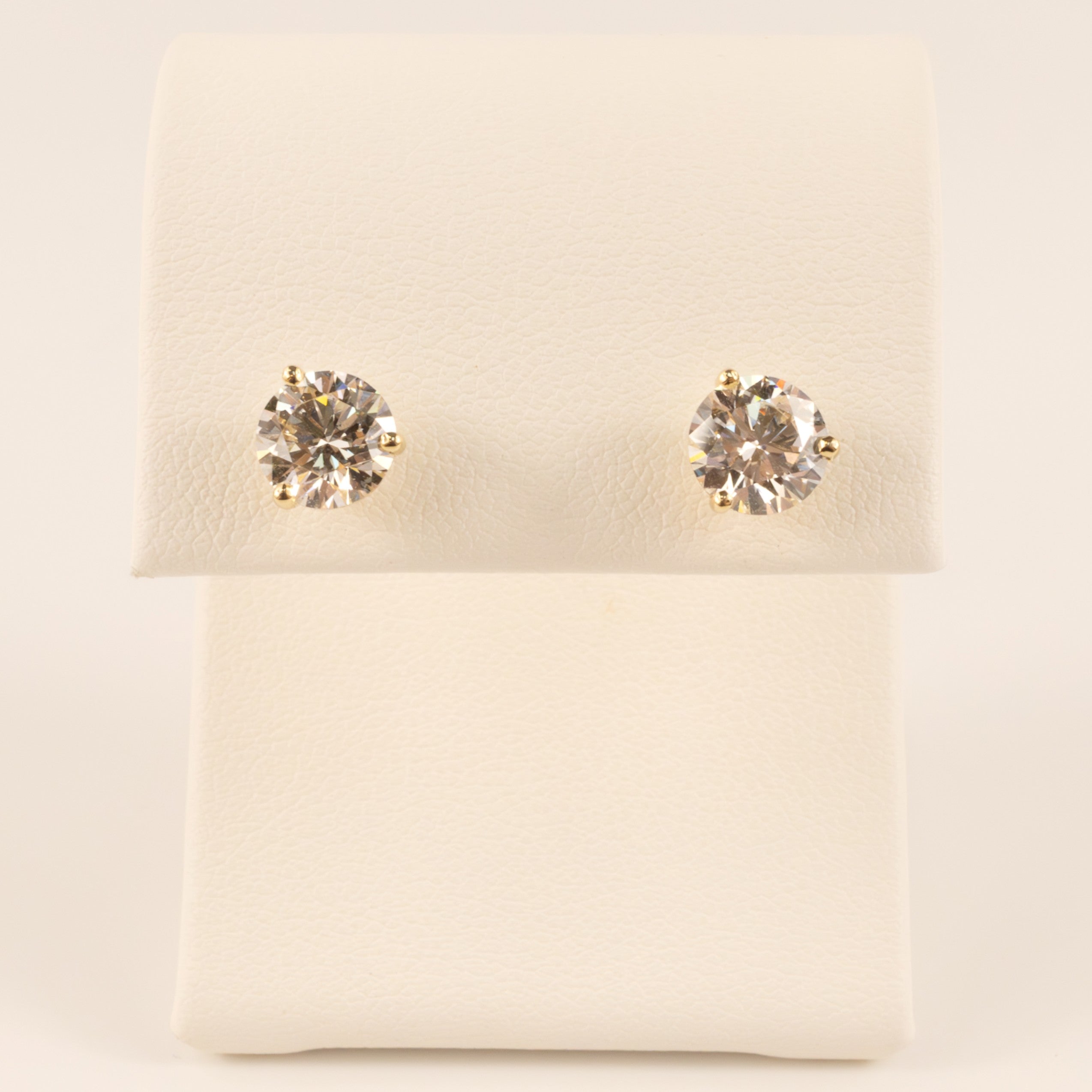 14KWG Lab Grown Diamond 2.02cttw Stud Earrings
