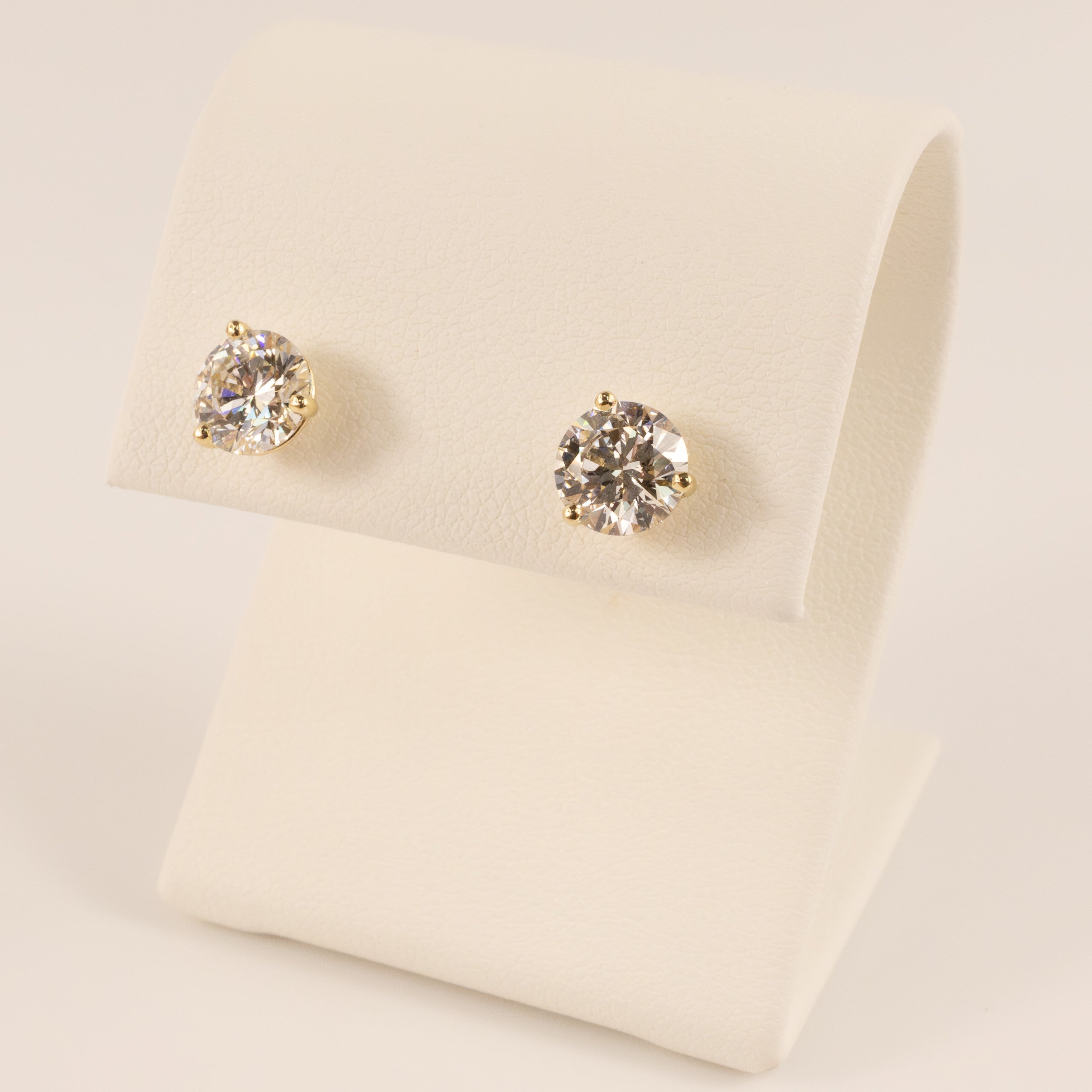 14KYG Lab Grown Diamond 2.02cttw Stud Earrings