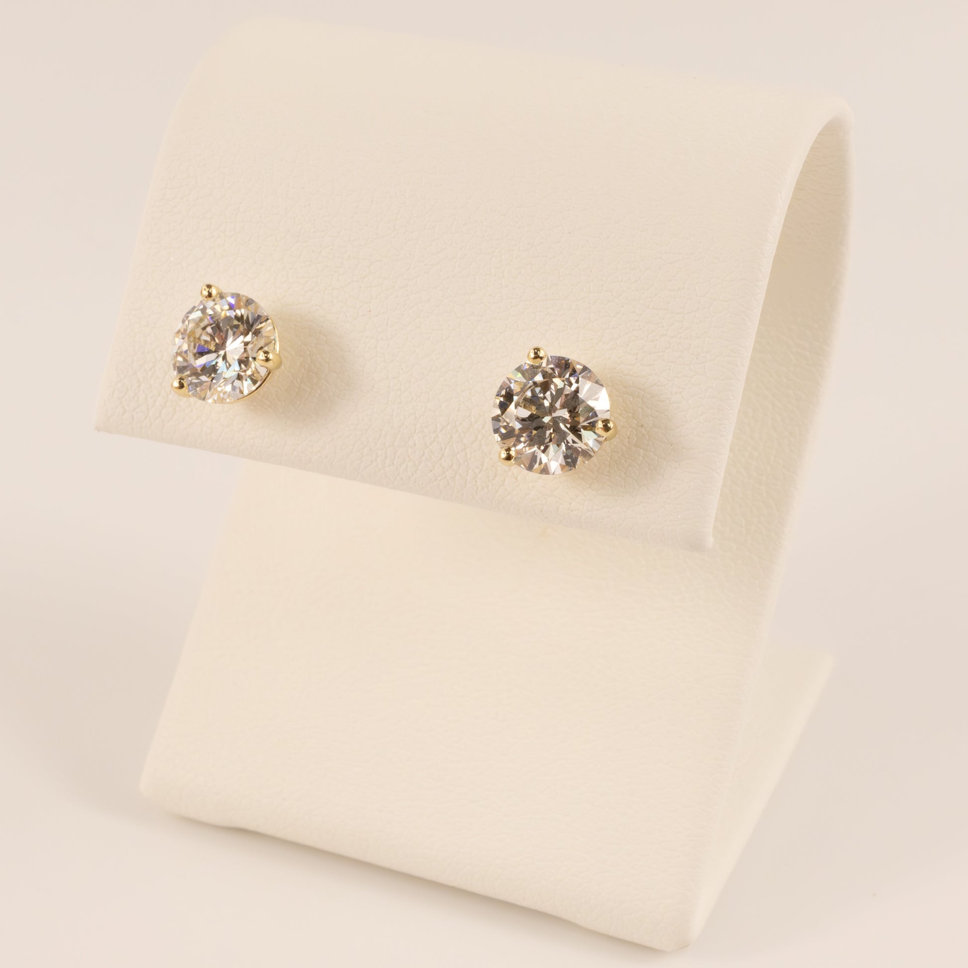 14KWG Lab Grown Diamond 2.02cttw Stud Earrings