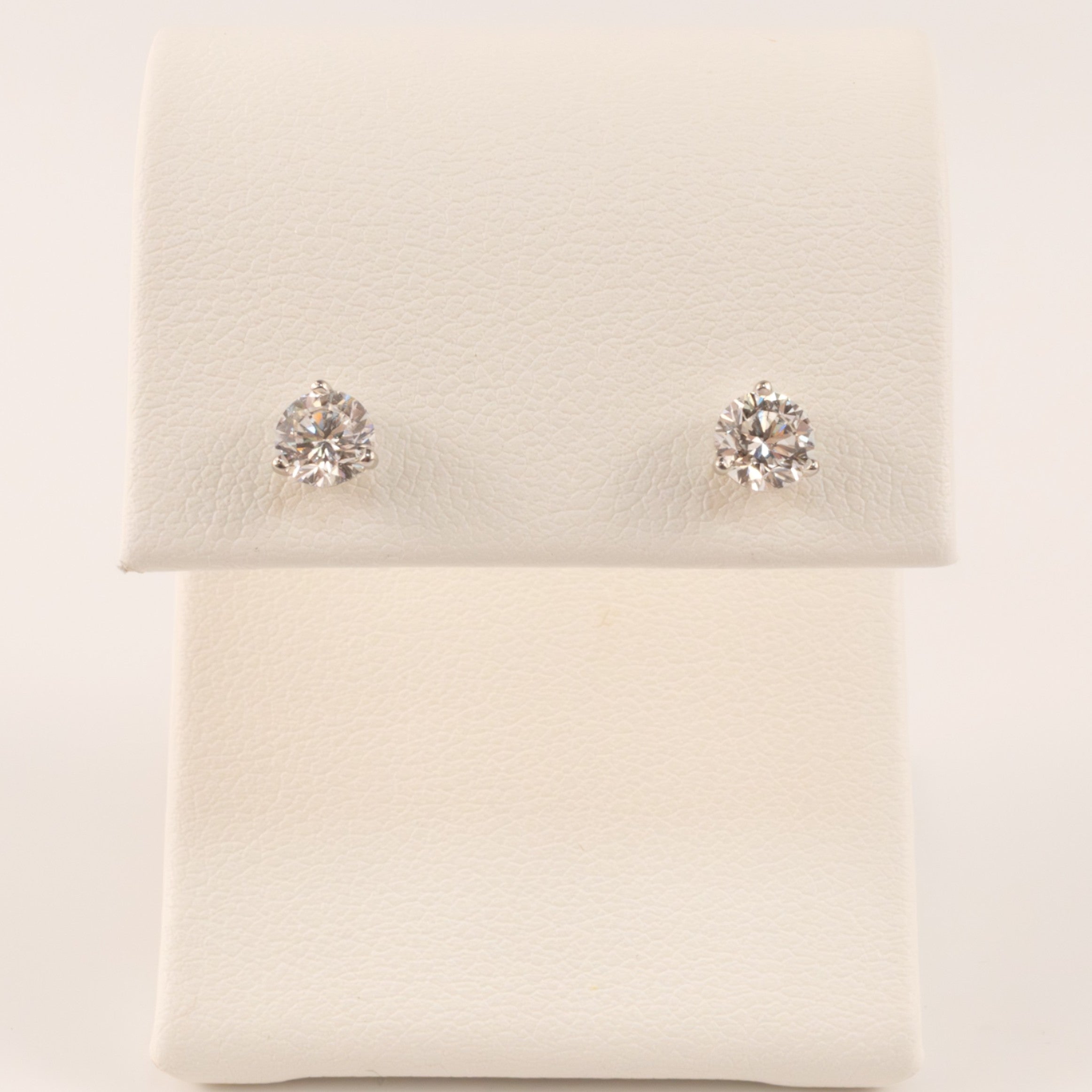 14KWG Lab Grown Diamond 0.75cttw Stud Earrings