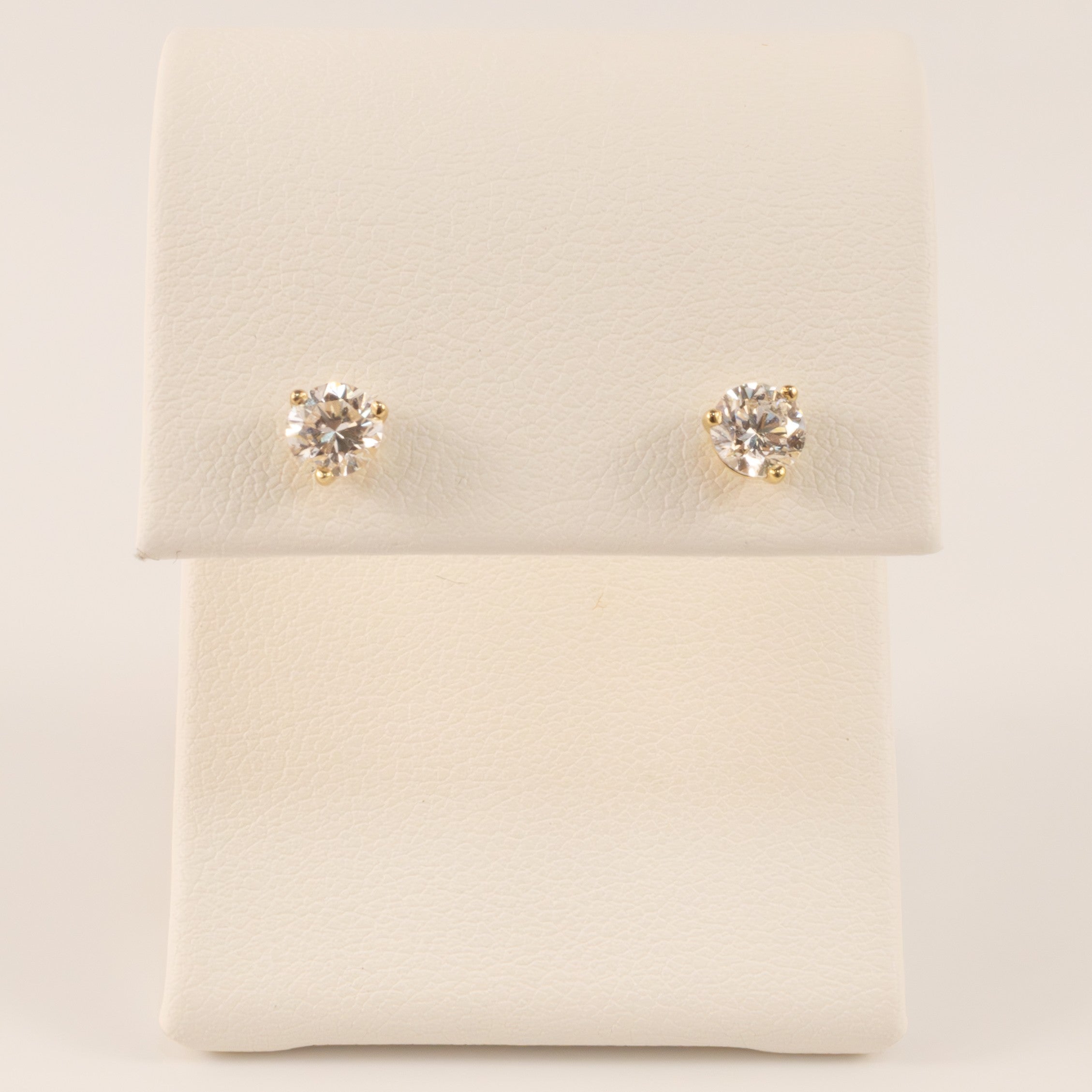 14KWG Lab Grown Diamond 0.75cttw Stud Earrings