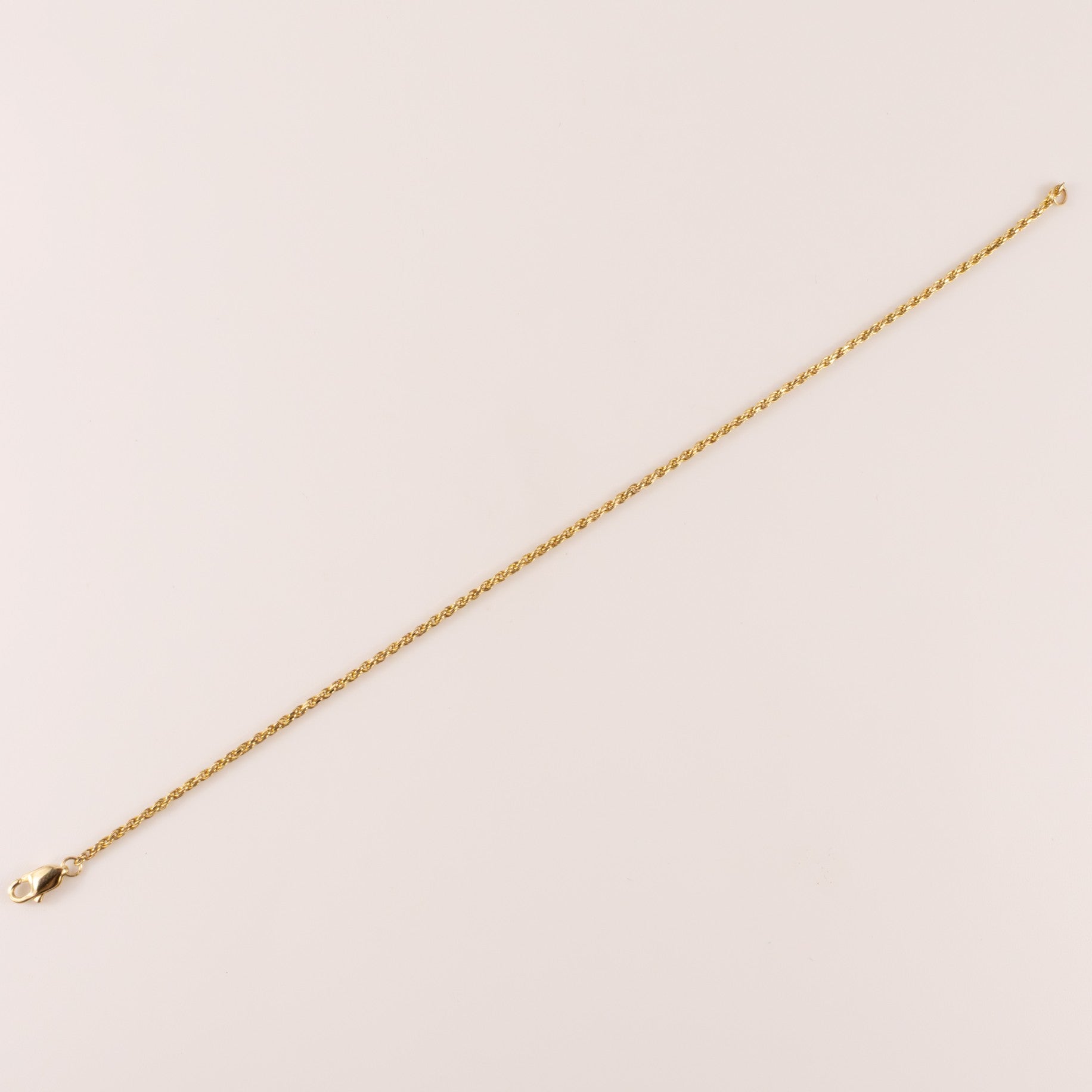 14KYG Rope Chain Bracelet